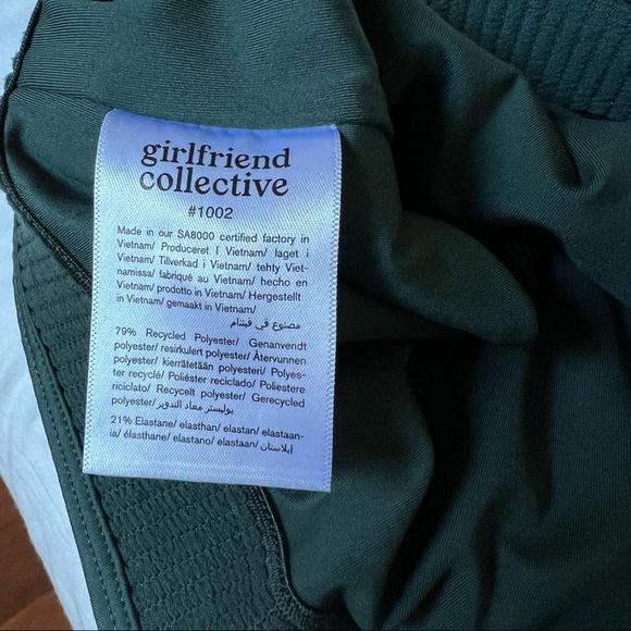 Girlfriend Collective Paloma Racerback Sports Bra in Moss - Picture 15 of 15